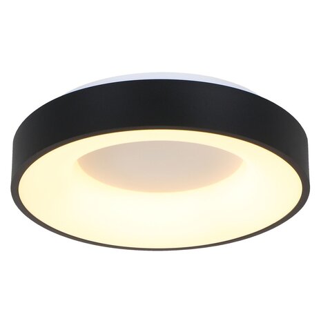 Steinhauer Plafondlamp Ringlede Ø 48 cm 2563 zwart Steinhauer Plafondlamp Ringlede Ø 48 cm 2563 zwart
