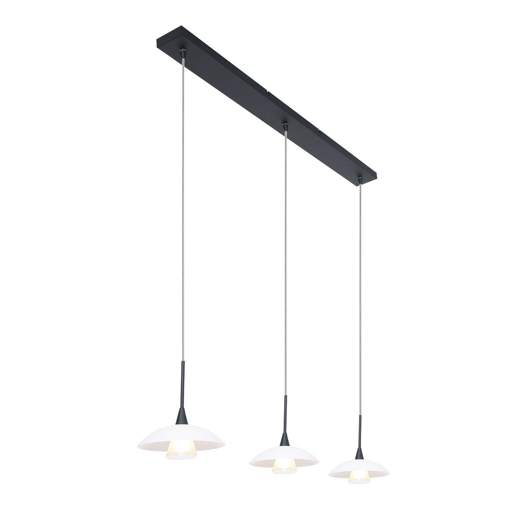 Steinhauer Hanglamp tallerken LED 2654zw zwart Steinhauer Hanglamp tallerken LED 2654zw zwart