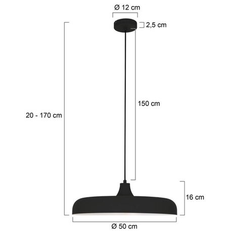 Steinhauer Hanglamp krisip 2677zw zwart Steinhauer Hanglamp krisip 2677zw zwart