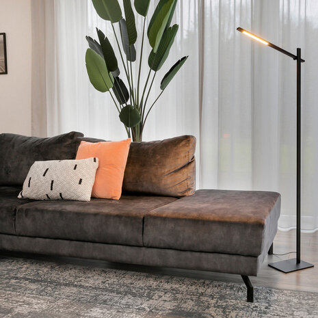 Mexlite Vloerlamp stekk 2690zw zwart Mexlite Vloerlamp stekk 2690zw zwart