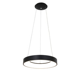 Steinhauer Hanglamp Ringlede Ø 48 cm 2695 zwart Steinhauer Hanglamp Ringlede Ø 48 cm 2695 zwart