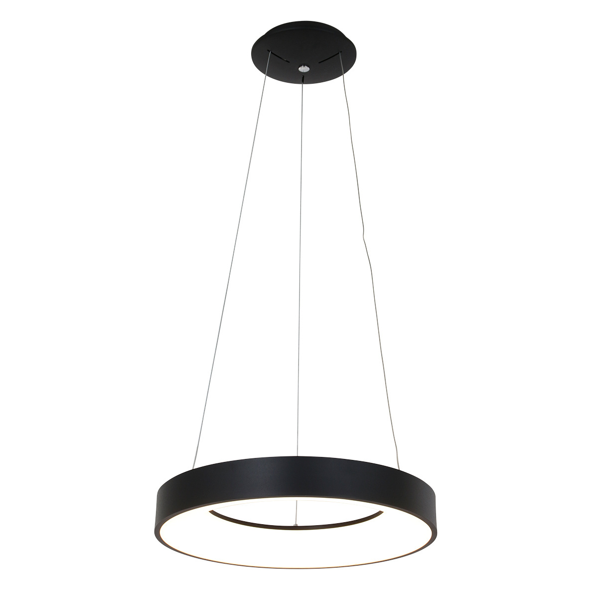 Steinhauer Hanglamp Ringlede Ø 48 cm 40 Watt LED zwart