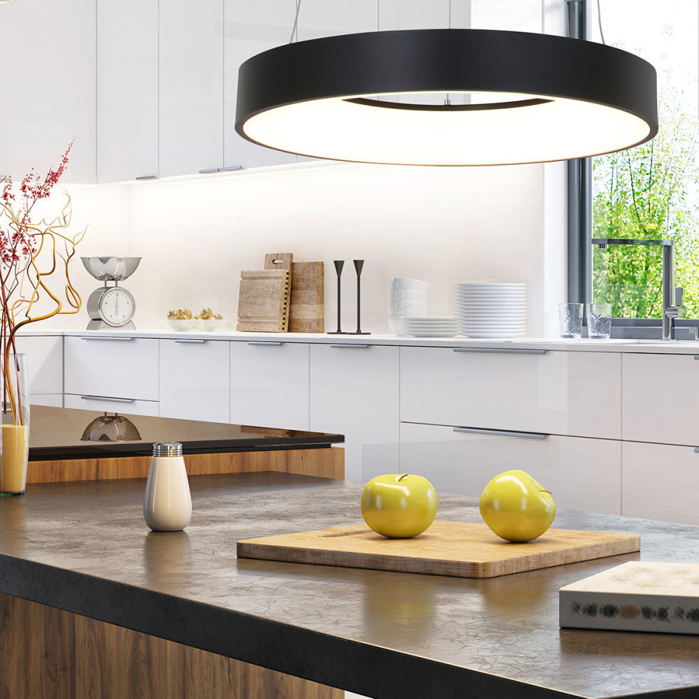 Steinhauer Hanglamp Ringlede Ø 48 cm 2695 zwart