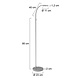 Steinhauer Vloerlamp turound light color 2990st staal Steinhauer Vloerlamp turound light color 2990st staal