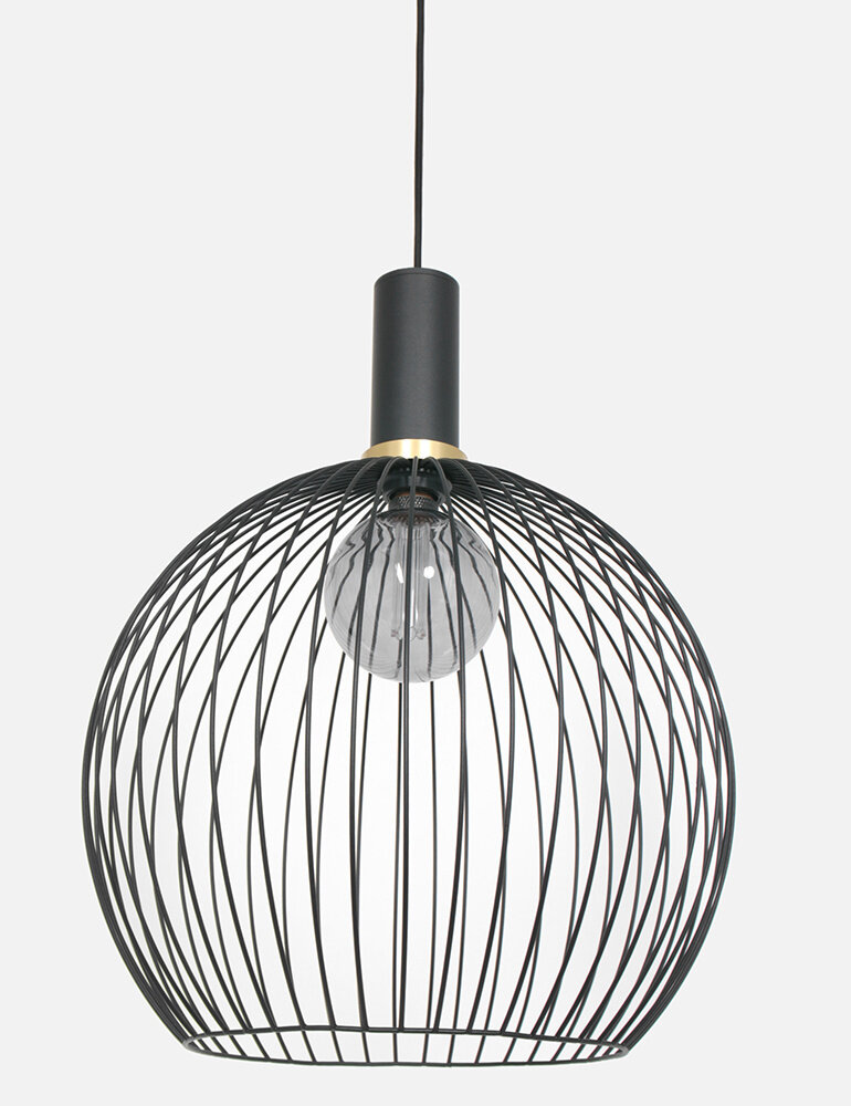 Mexlite Hanglamp aureole 3068zw zwart Mexlite Hanglamp aureole 3068zw zwart