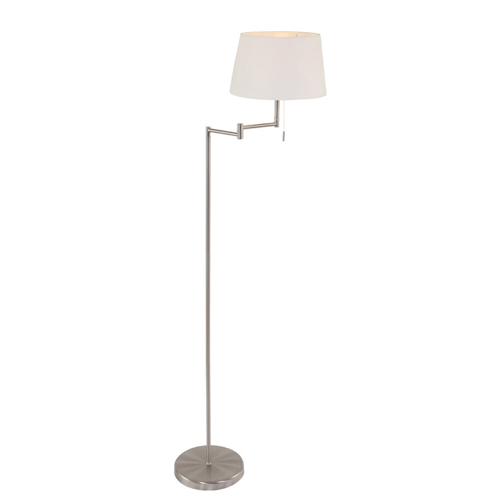 Mexlite Vloerlamp bella 5894st staal Mexlite Vloerlamp bella 5894st staal