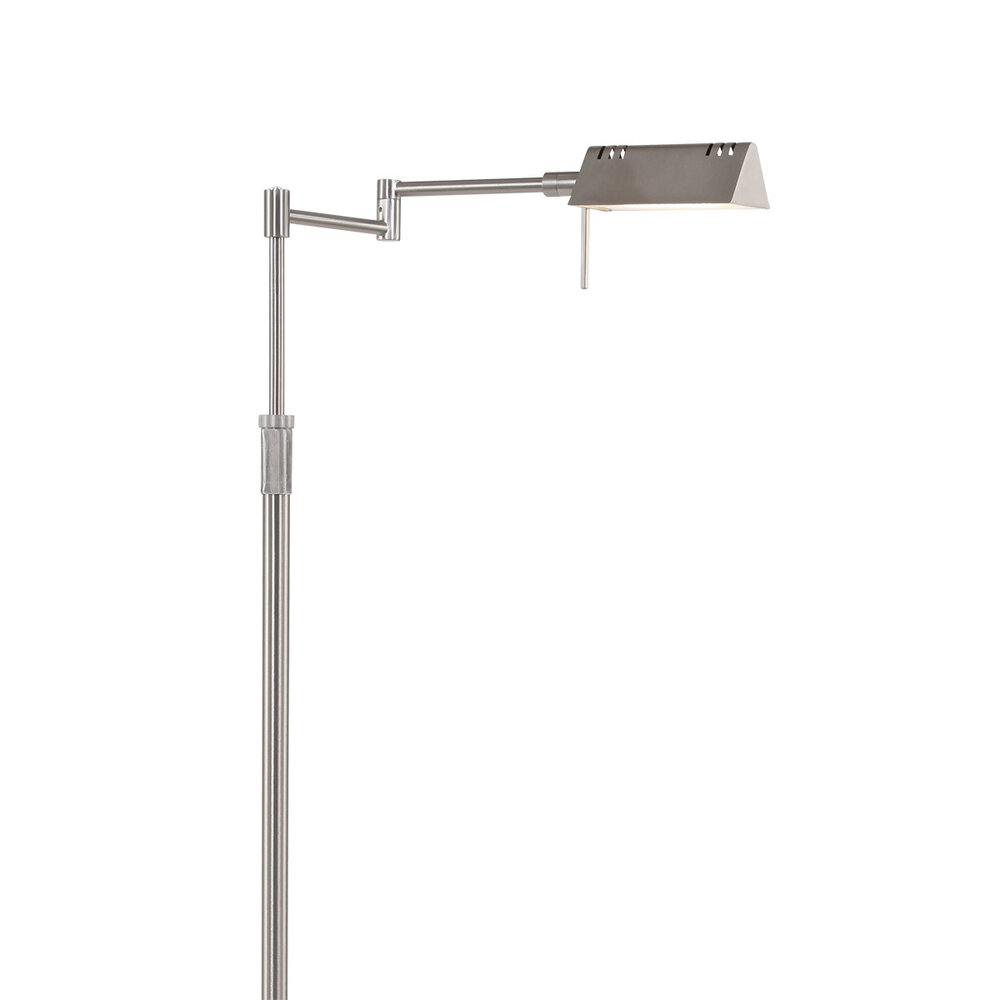 Mexlite Vloerlamp karl 5895 staal Mexlite Vloerlamp karl 5895 staal