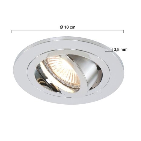 Steinhauer Inbouwspot 7304ch chroom Steinhauer Inbouwspot 7304ch chroom