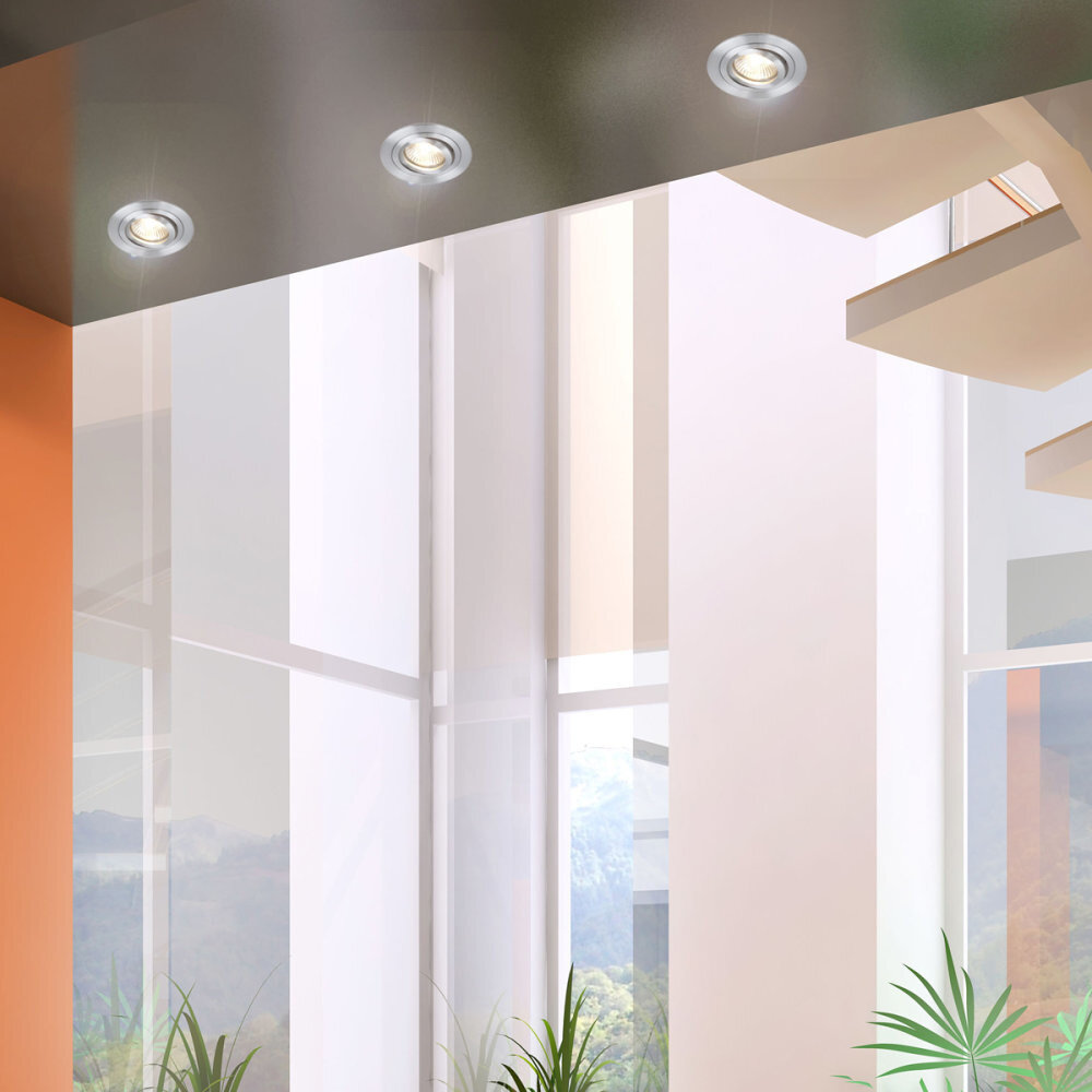 Steinhauer Inbouwspot 7304st staal Steinhauer Inbouwspot 7304st staal