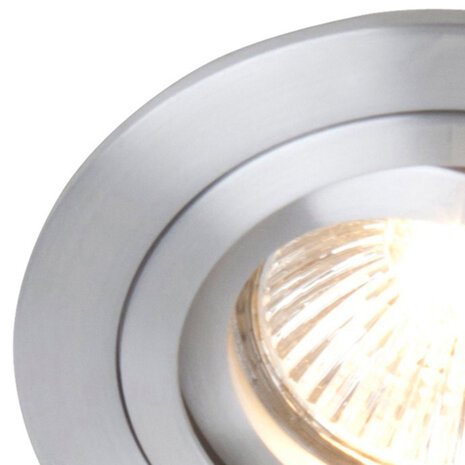 Steinhauer Inbouwspot 7304st staal Steinhauer Inbouwspot 7304st staal