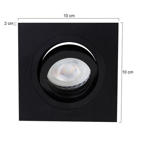 Steinhauer Inbouwspot 7305 zwart Steinhauer Inbouwspot 7305 zwart