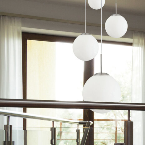 Steinhauer Hanglamp bollique Ø 60 cm 7376 staal Steinhauer Hanglamp bollique Ø 60 cm 7376 staal