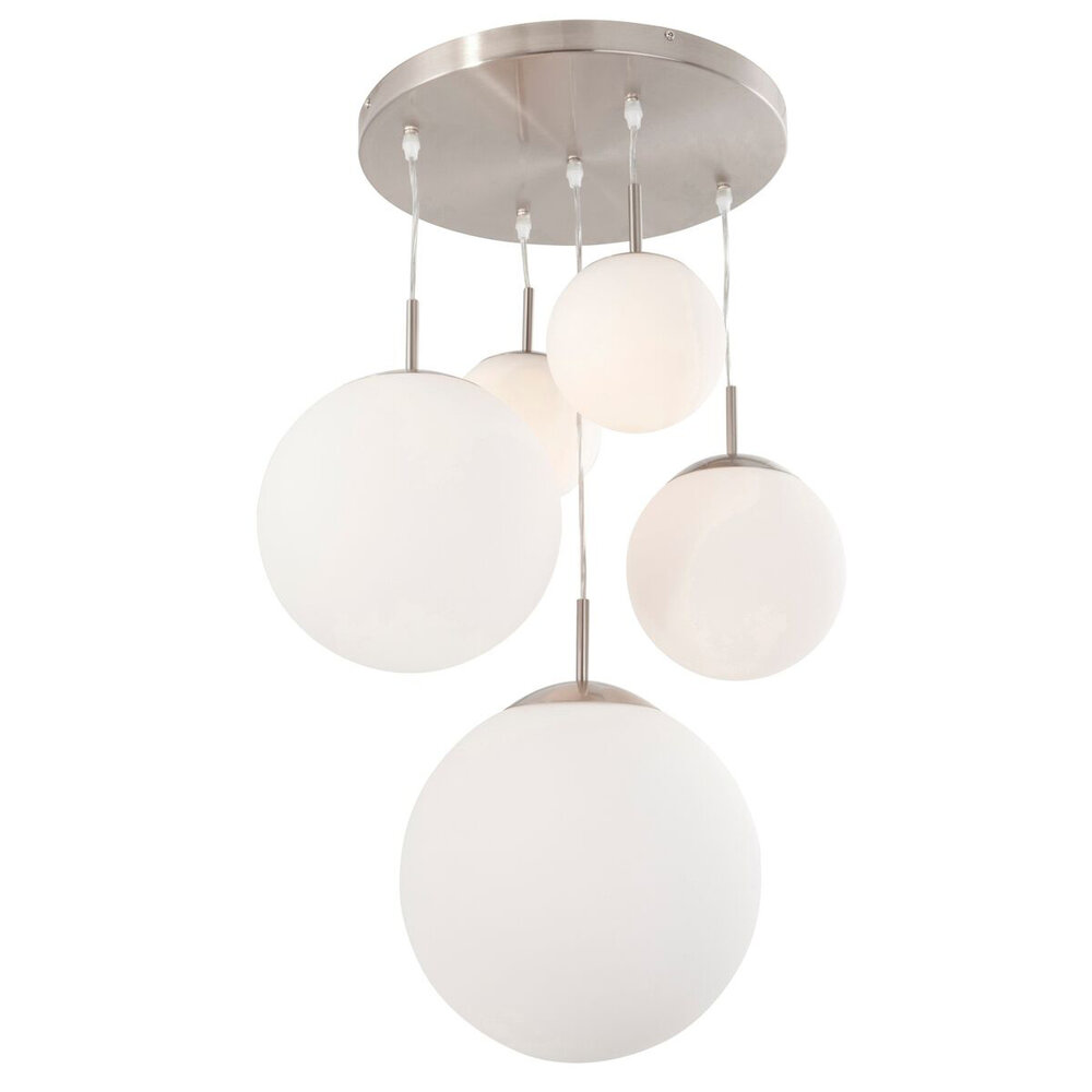 Steinhauer Hanglamp bollique Ø 60 cm 7376 staal Steinhauer Hanglamp bollique Ø 60 cm 7376 staal