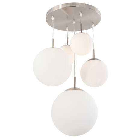 Steinhauer Hanglamp bollique Ø 60 cm 7376 staal Steinhauer Hanglamp bollique Ø 60 cm 7376 staal