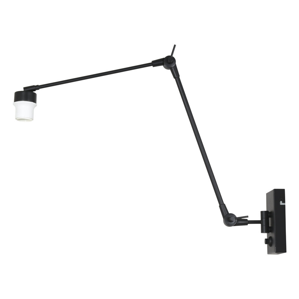 Steinhauer Wandlamp prestige chic 7396 zwart Steinhauer Wandlamp prestige chic 7396 zwart