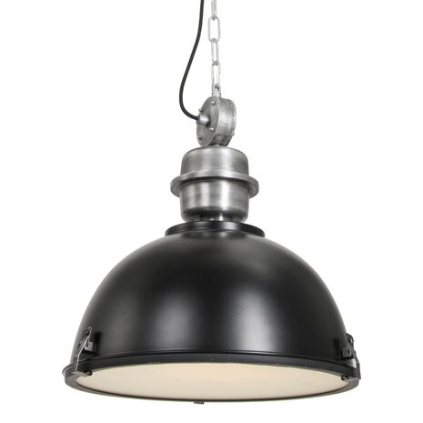 Steinhauer Hanglamp industrieel 7586zw zwart Steinhauer Hanglamp industrieel 7586zw zwart