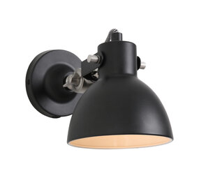 Mexlite Wandlamp cera 7647zw zwart Mexlite Wandlamp cera 7647zw zwart
