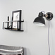 Mexlite Wandlamp cera 7647zw zwart Mexlite Wandlamp cera 7647zw zwart