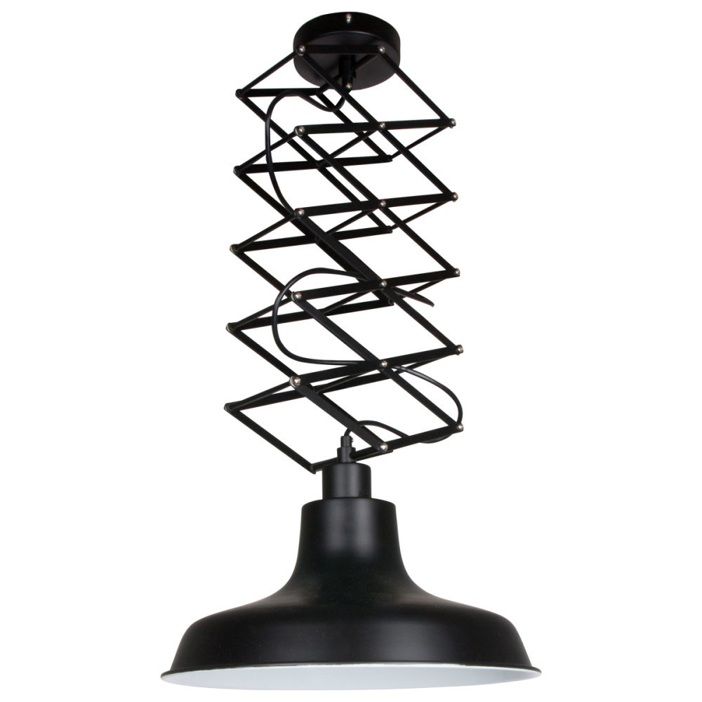 Lightning Industriele Hanglamp 1-l. Schaar Zwart