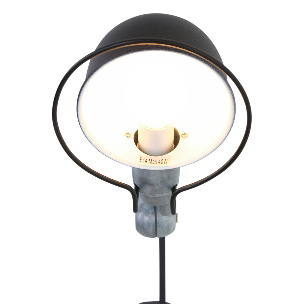 Mexlite Wandlamp davin 7656zw zwart Mexlite Wandlamp davin 7656zw zwart