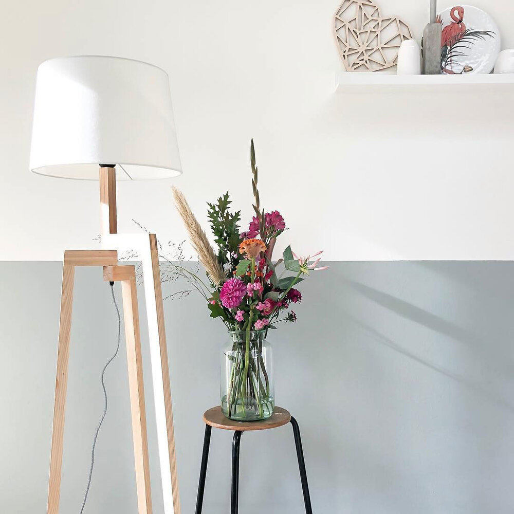 Mexlite Vloerlamp sabi 7661be berken Mexlite Vloerlamp sabi 7661be berken