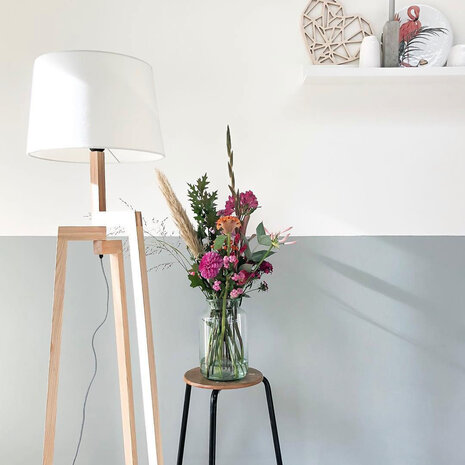 Mexlite Vloerlamp sabi 7661be berken Mexlite Vloerlamp sabi 7661be berken