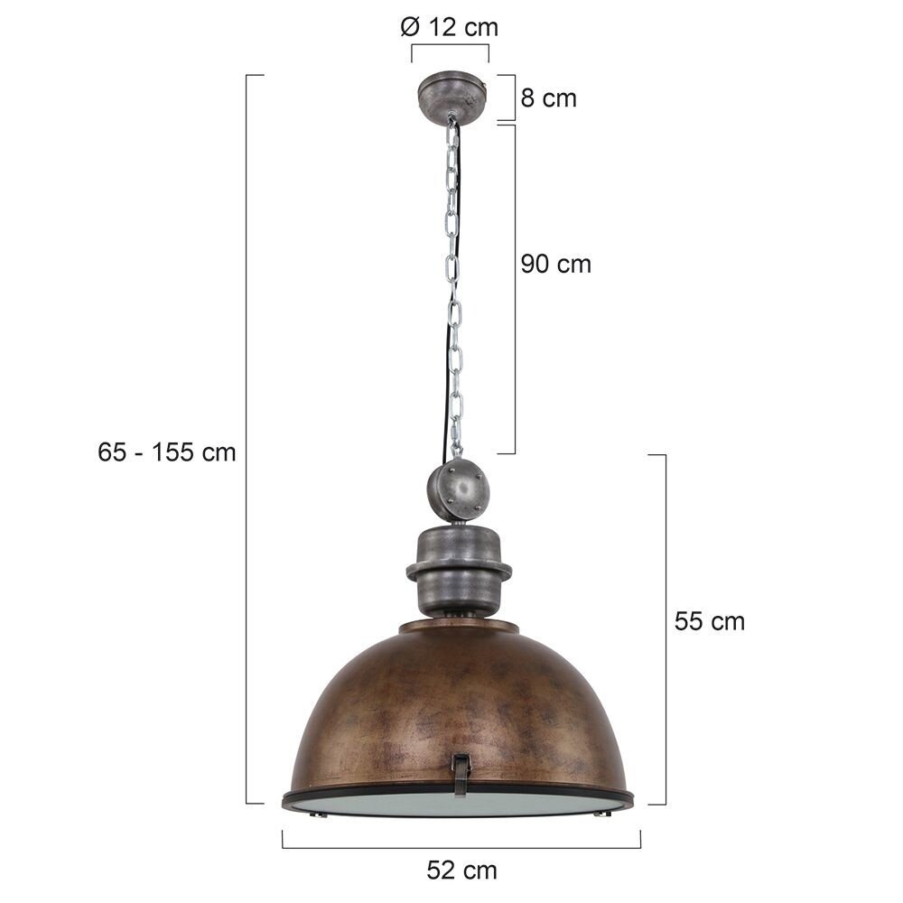 Steinhauer Hanglamp bikkelxxl 7834b bruin Steinhauer Hanglamp bikkelxxl 7834b bruin