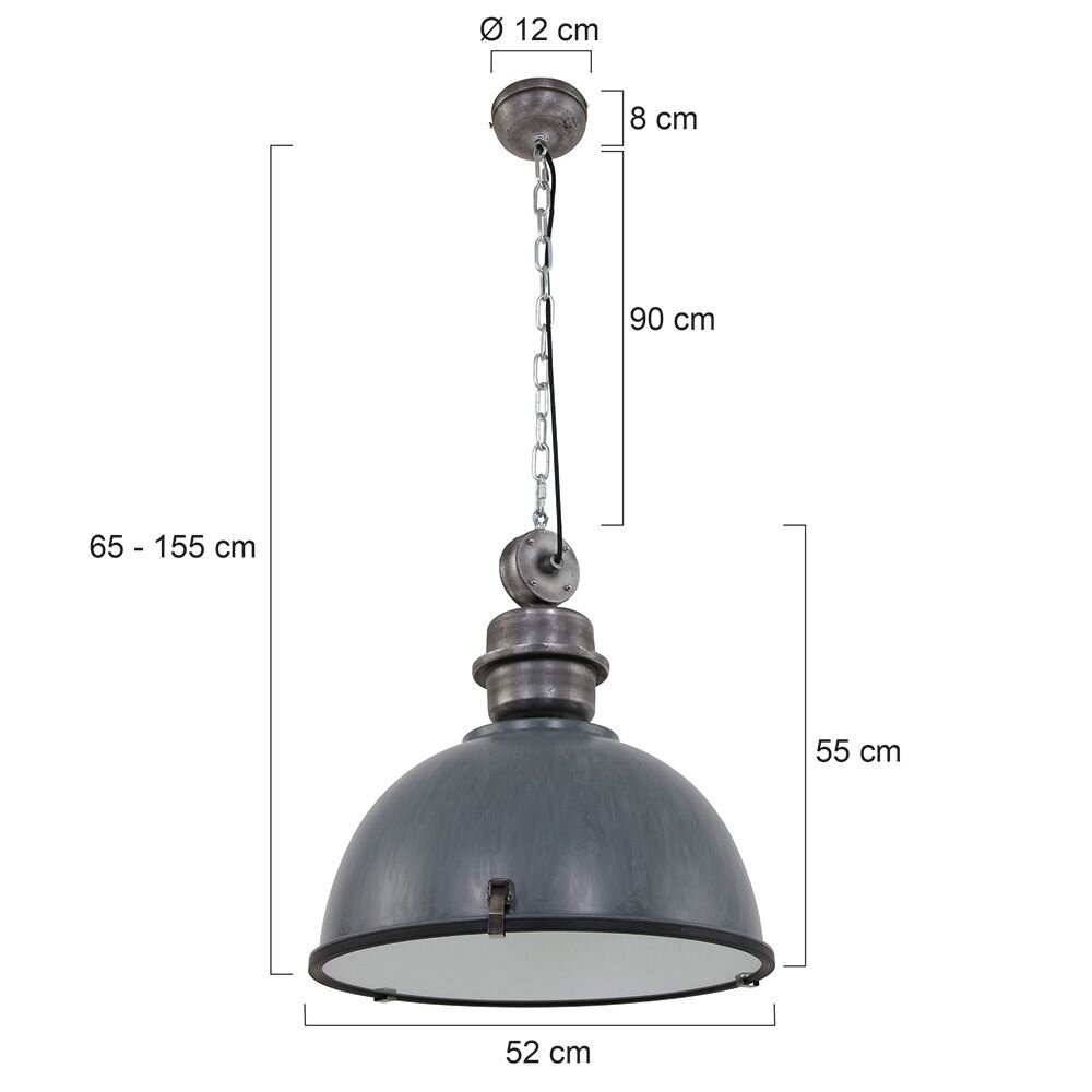 Steinhauer Hanglamp bikkelxxl 7834gr grijs Steinhauer Hanglamp bikkelxxl 7834gr grijs