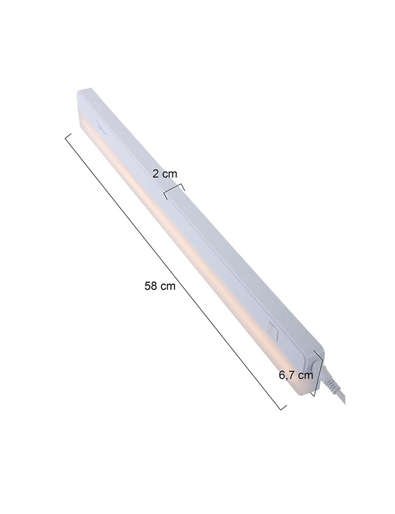 Mexlite Keukenkastlamp ceiling and wall LED 7923w wit Mexlite Keukenkastlamp ceiling and wall LED 7923w wit
