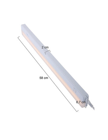 Mexlite Keukenkastlamp ceiling and wall LED 7923w wit Mexlite Keukenkastlamp ceiling and wall LED 7923w wit