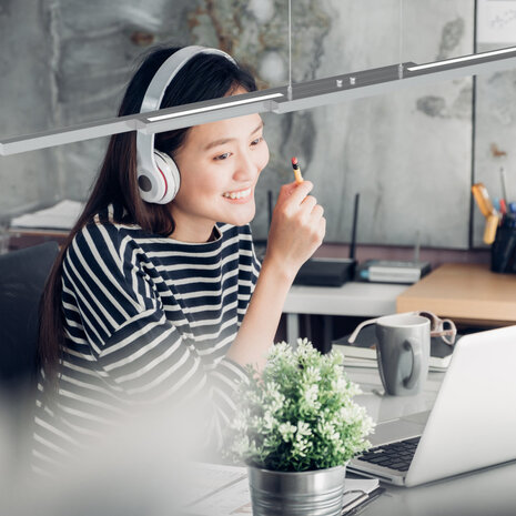 Steinhauer Hanglamp motion LED 7970st staal