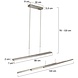 Steinhauer Hanglamp motion LED 7970st staal Steinhauer Hanglamp motion LED 7970st staal