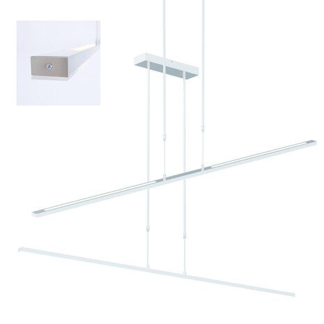 Steinhauer Hanglamp Zelena L 155 cm 7971st mat chroom Steinhauer Hanglamp Zelena L 155 cm 7971st mat chroom