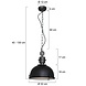 Steinhauer Hanglamp industrieel bikkel 7978zw zwart Steinhauer Hanglamp industrieel bikkel 7978zw zwart
