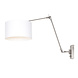 Steinhauer Wandlamp prestige chic 8106 staal kap effen wit Steinhauer Wandlamp prestige chic 8106 staal kap effen wit