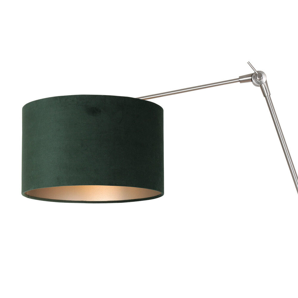 Steinhauer Wandlamp prestige chic 8109 staal kap groen velours