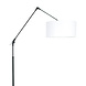 Steinhauer Vloerlamp prestige chic 8112zw zwart kap chintz wit Steinhauer Vloerlamp prestige chic 8112zw zwart kap chintz wit