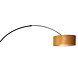 Steinhauer Vloerlamp Sparkled light 8129 zwart kap gouden velours Steinhauer Vloerlamp Sparkled light 8129 zwart kap gouden velours