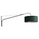 Steinhauer Wandlamp elegant classy 8130 zwart velours kap groen Steinhauer Wandlamp elegant classy 8130 zwart velours kap groen