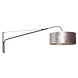 Steinhauer Wandlamp elegant classy 8134 zwart zilver velours kap Steinhauer Wandlamp elegant classy 8134 zwart zilver velours kap