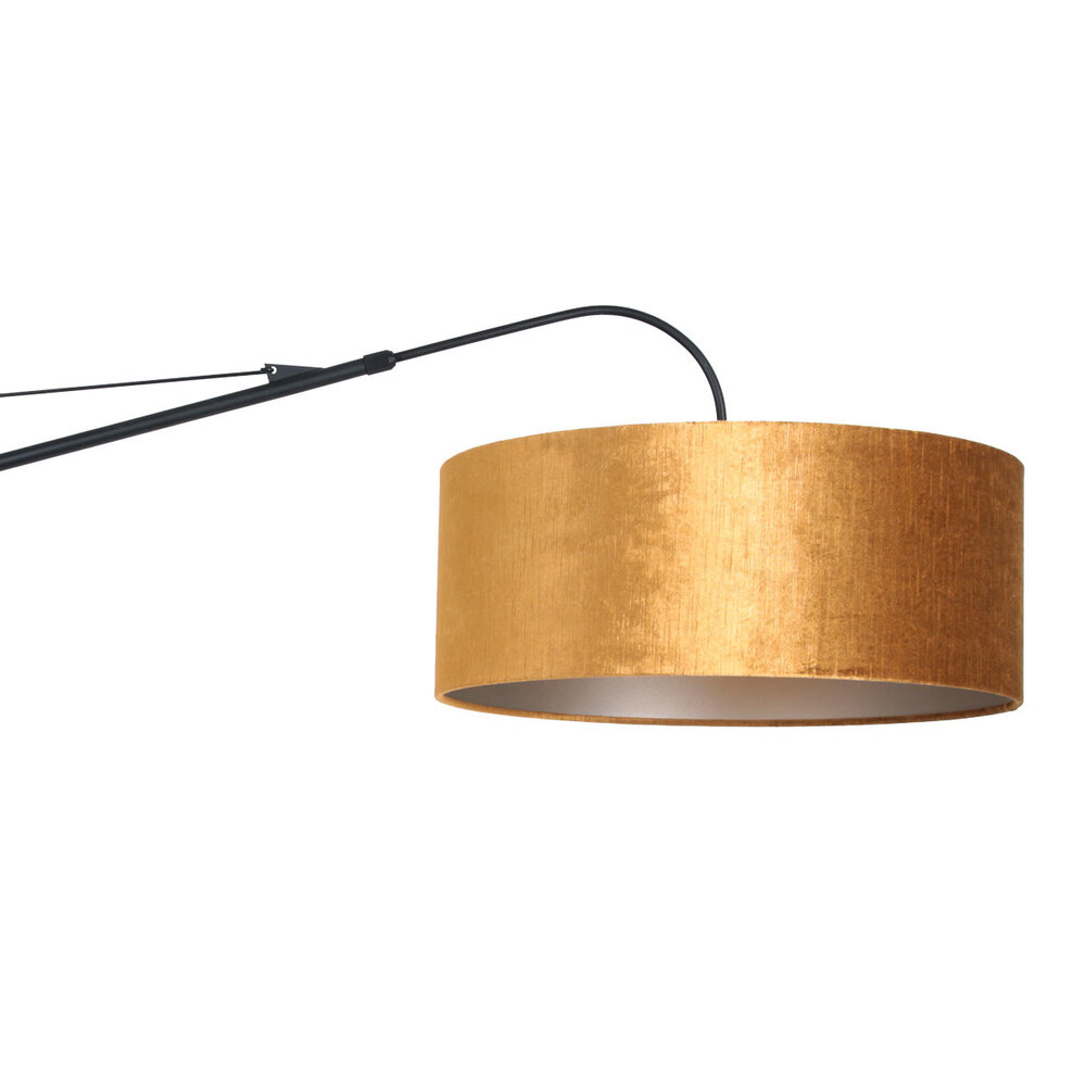 Steinhauer Wandlamp elegant classy 8135 zwart velours kap goud