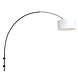 Steinhauer Wandlamp Sparkled light 8136zw zwart kap wit chintz Steinhauer Wandlamp Sparkled light 8136zw zwart kap wit chintz