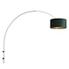 Steinhauer Wandlamp Sparkled light 8145st staal kap groen velours Steinhauer Wandlamp Sparkled light 8145st staal kap groen velours