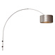 Steinhauer Wandlamp Sparkled light 8146st staal kap zilver velours Steinhauer Wandlamp Sparkled light 8146st staal kap zilver velours