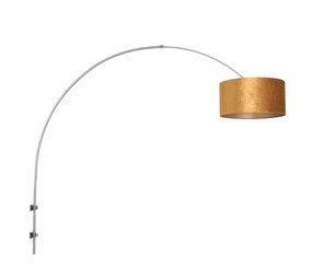 Steinhauer Wandlamp Sparkled light 8147st staal kap goud velours