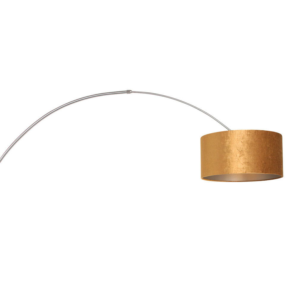 Steinhauer Wandlamp Sparkled light 8147st staal kap goud velours