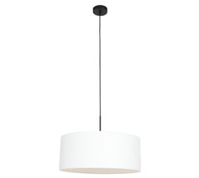 Steinhauer Hanglamp Sparkled light 8154 zwart witte kap Steinhauer Hanglamp Sparkled light 8154 zwart witte kap