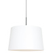 Steinhauer Hanglamp Sparkled light 8189 zwart kap effen wit Steinhauer Hanglamp Sparkled light 8189 zwart kap effen wit