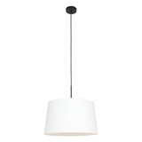 Steinhauer Hanglamp Sparkled light 8190 zwart kap linnen wit Steinhauer Hanglamp Sparkled light 8190 zwart kap linnen wit