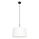 Steinhauer Hanglamp Sparkled light 8190 zwart kap linnen wit Steinhauer Hanglamp Sparkled light 8190 zwart kap linnen wit